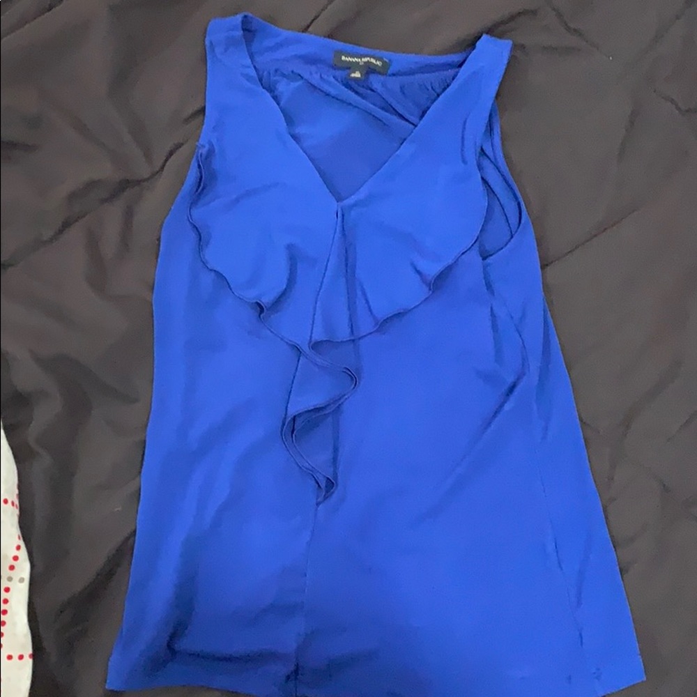 Banana republic royal blue tank top size xs